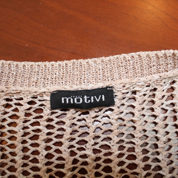 Motivi Italian Champagne Knit Cardigan - Picture 2 of 5
